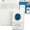 Trademark Global Wireless Smart Door Chime, White (72-20488)