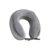 Deluxe Plush/Memory Foam Neck Pillow, Gray, 4" (TS54MX)<Travel Smart Discount