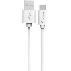 Travelocity Charge and Sync Braided USB-A to USB-C Cable, 4 ft., Multicolor (TVPD-BC4C)<DigiPower Clearance
