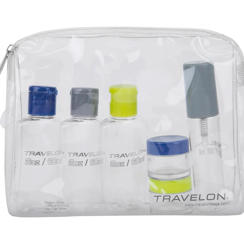 7.5" Plastic Toiletry Bag Kit, Clear (02037-001)<Travelon Sale