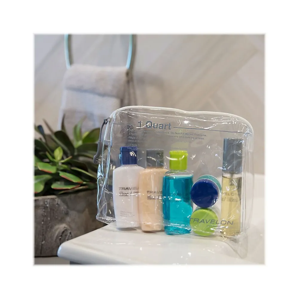 7.5" Plastic Toiletry Bag Kit, Clear (02037-001)<Travelon Sale