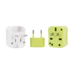 Universal Plastic Travel Power Adapter, Lime (19508-440)<Travelon Online