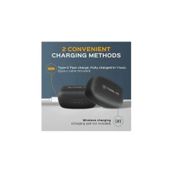 X9 Pro Wireless Noise Canceling Earbuds, Bluetooth, Black<Treblab Outlet