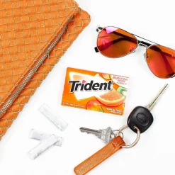 Trident Sugar Free Tropical Twist Gum, 14 Pieces/Pack, 12/Box (MOZ01110)