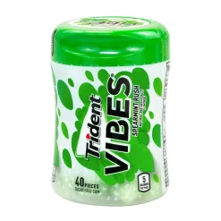 Trident Vibes Sugar Free Spearmint Rush Gum, 16 oz., 40 Pieces/Pack, 6/Pack (304-00082)