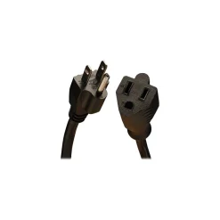 Tripp Lite 3' Extension Cord, 14 AWG, Black (P024-003)