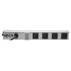 Tripp Lite 4 Outlet Power Strip, Gray/Black (PS120410)
