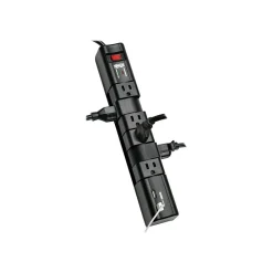 Tripp Lite 6 Outlet Rotatable, 8' Cord, 1080 Joules (TLP608RUSBB)