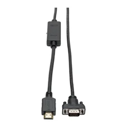Tripp Lite 6' SVGA to HDMI Video Cable, Male to Male, Black (P566-006-VGA)