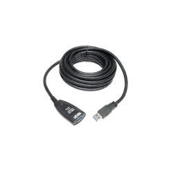 Tripp Lite 16' USB 3.0 A/A Male/Female Super Speed Active Extension Cable, Gray