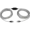 Tripp Lite 36' USB 2.0 Male to Male Repeater Cable, Silver