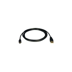 Tripp Lite 3' USB-2.0 Type-A to Mini USB Type-B Male Device Cable, Male to Male, Black (U030-003)