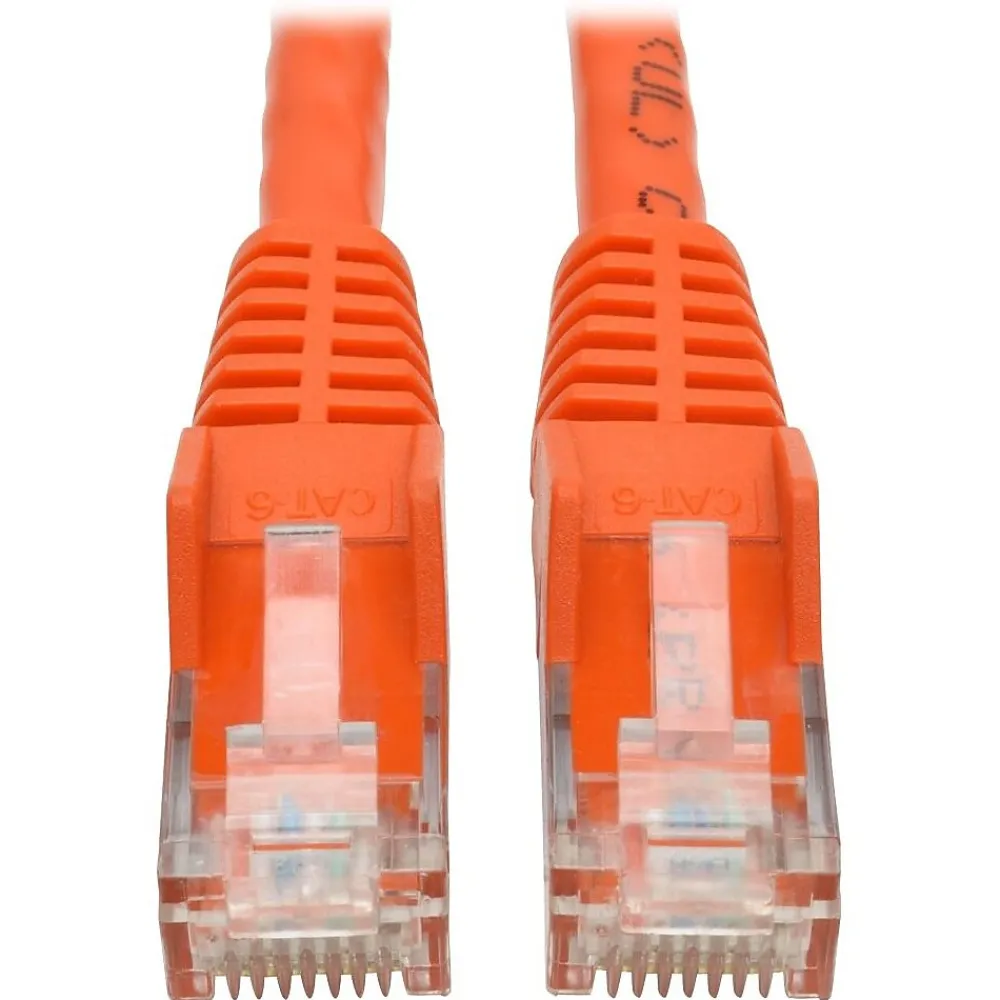 Tripp Lite 6ft Cat6 Snagless Molded Patch Cable UTP Orange RJ45 M/M 6' (N201-006-OR)