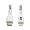 Lightning USB Cable for Most Smartphones, White/Black (M102-003-HD)<Tripp Lite Outlet