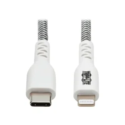 Lightning USB Cable for Most Smartphones, White/Black (M102-003-HD)<Tripp Lite Outlet