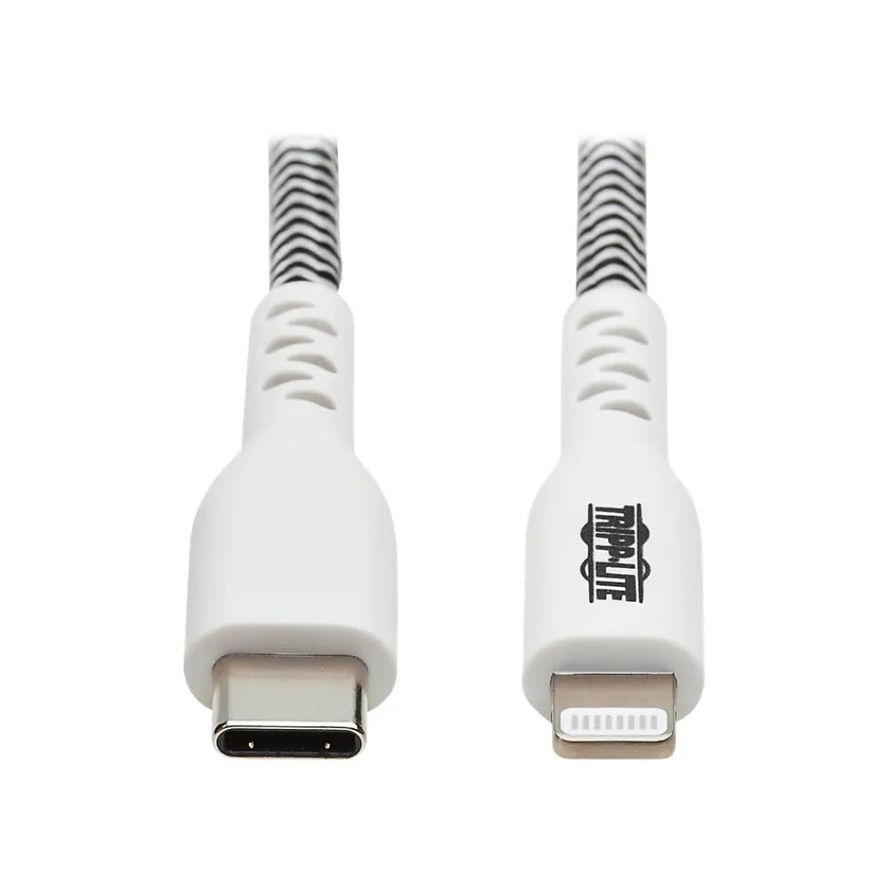 Lightning USB Cable for Most Smartphones, White/Black (M102-003-HD)<Tripp Lite Outlet