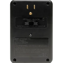 Tripp Lite Protect It! 6-Outlet Side-Load Surge Protector Wall Tap with 2 USB Charging Ports, Black, (TLP6SLUSBB)