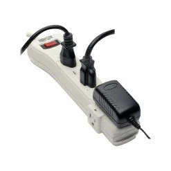 Tripp Lite Protect It! 7-Outlet Surge Protector, 7' Cord, Light Gray (TRPSUPER7)