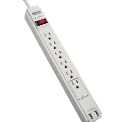 Tripp Lite Protect It! 6-Outlet 990 Joule Surge Suppressor With 6' Cord (TLP606USB)