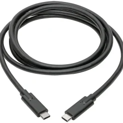 Tripp Lite U420-006-5A 5.9ft Thunderbolt 3 Data Transfer Cable, Black (U420-006-5A)