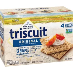 Triscuit Original with Sea Salt Crackers, 8.5 oz, 4/Pack (220-02004)