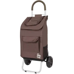 Trolley Dolly Standard Folding Hand Truck, 110 lb. Capacity, Brown (01-061)