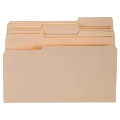 File Folders|TRU RED ™ 30% Recycled Top-Tab File Folders, 3-Tab, Manila, Legal-Size, 24/Pack (235408/TR58116)