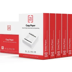 Copy Paper*TRU RED â„¢ 8.5" x 11" Copy Paper, 20 lbs., 92 Brightness, 500 Sheets/Ream, 5 Reams/Carton (TR56960)