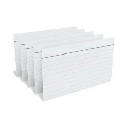 Index Cards*TRU RED ™ 3" x 5" Index Cards, Lined, Gray, 100/Pack (TR51014)