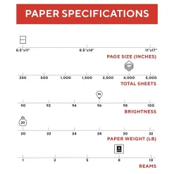 Multipurpose Paper*TRU RED ™ 8.5