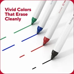 Markers|TRU RED ™ Dry Erase Marker, Fine Tip, Assorted, 12/Pack (TR61434-CC)