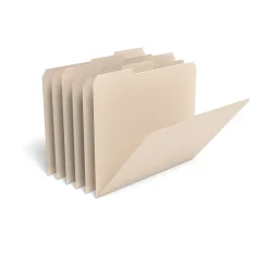 File Folders|TRU RED ™ File Folder, 3-Tab, Letter Size, Manila, 12/Pack (TR36049)