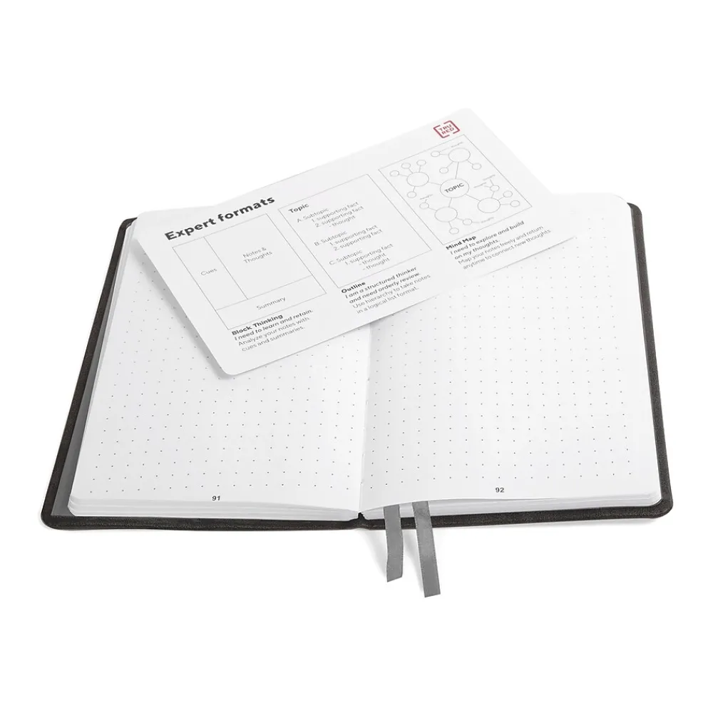 Journals|TRU RED ™ Medium Explore Journal, Dotted, Black (TR58428)