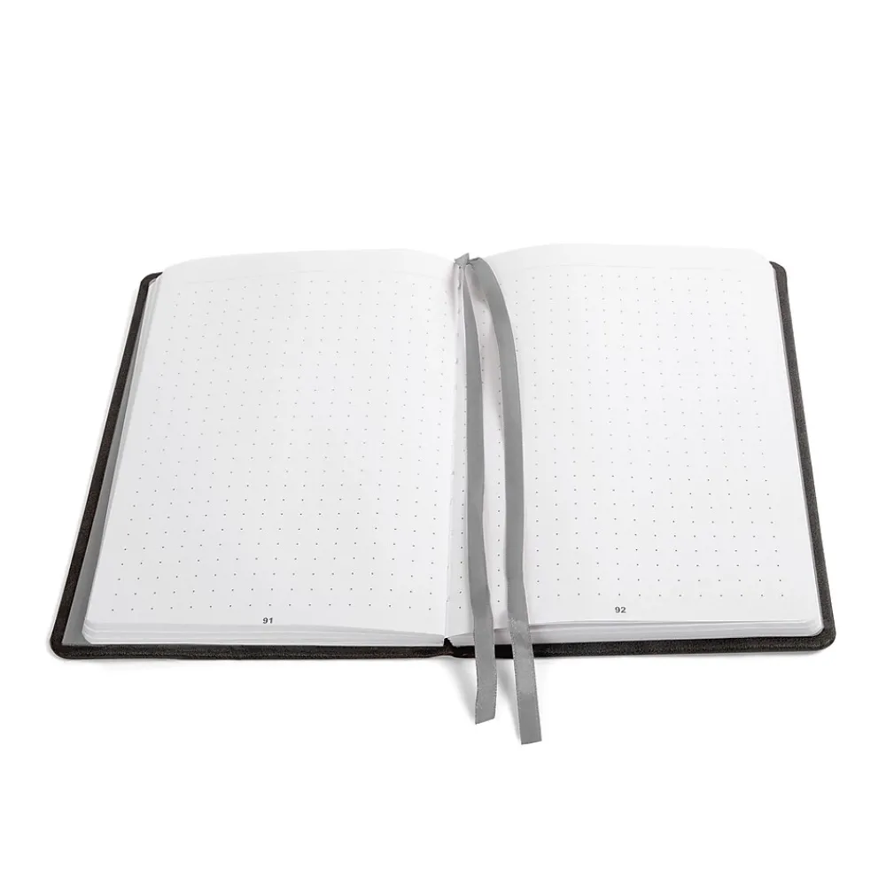 Journals|TRU RED ™ Medium Explore Journal, Dotted, Black (TR58428)