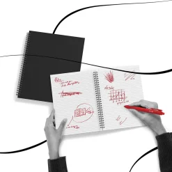 Subject Notebooks|TRU RED ™ Medium Soft Cover Ruled Notebook, Black (TR54987)