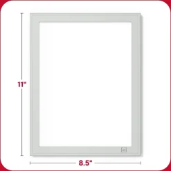 Dry Erase*TRU RED Melamine Dry-Erase Whiteboard, Aluminum Frame, 8.5