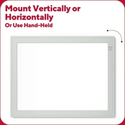 Dry Erase*TRU RED Melamine Dry-Erase Whiteboard, Aluminum Frame, 8.5