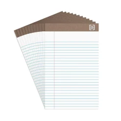 Notepads|TRU RED ™ Notepad, 5" x 8", Narrow Ruled, , 50 Sheets/Pad, Dozen Pads/Pack (TR58181) White