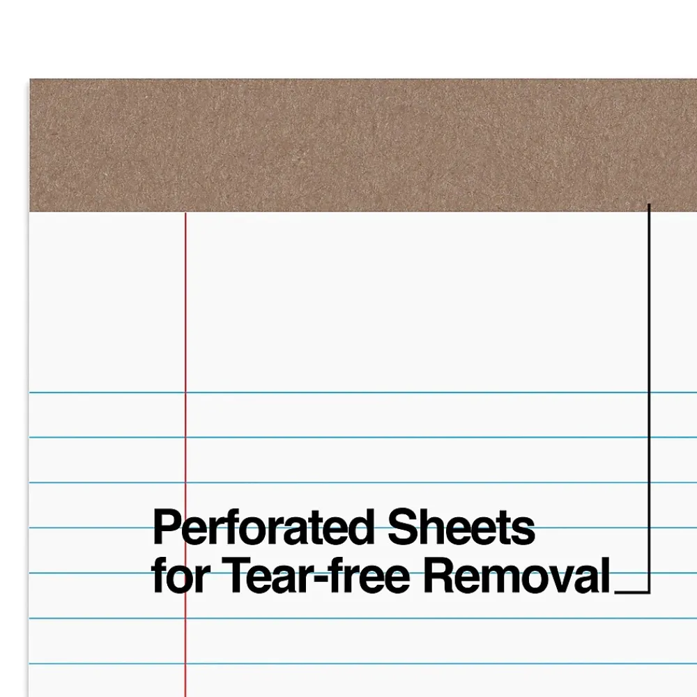 Notepads|TRU RED ™ Notepad, 5" x 8", Narrow Ruled, , 50 Sheets/Pad, Dozen Pads/Pack (TR58181) White