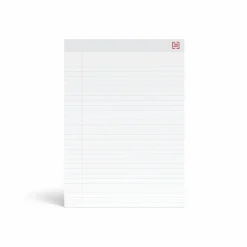 Notepads|TRU RED ™ Notepad, 8.5" x 11.75", Wide Ruled, White, 50 Sheets/Pad, Dozen Pads/Pack (TR58188)