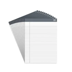 Notepads|TRU RED ™ Notepads 8.5" x 11.75", Narrow Ruled, White, 50 Sheets/Pad, 12 Pads/Pack (TR57369)