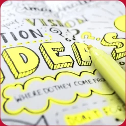 Highlighters|TRU RED ™ Pocket Stick Highlighter with Grip, Chisel Tip, Yellow, 36/Pack (TR54582)