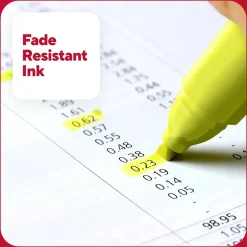 Highlighters|TRU RED ™ Pocket Stick Highlighter with Grip, Chisel Tip, Assorted, 12/Pack (TR54586)