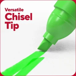 Highlighters|TRU RED ™ Pocket Stick Highlighter with Grip, Chisel Tip, Assorted, 5/Pack (TR54584)