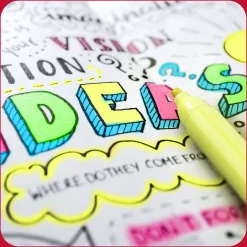 Highlighters|TRU RED ™ Pocket Stick Highlighter with Grip, Chisel Tip, Assorted, 5/Pack (TR54584)