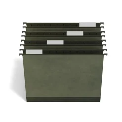 Hanging File Folders|TRU RED ™ Premium Hanging File Folder, 5-Tab, Legal Size, Standard Green, 20/Pk (TR45539)