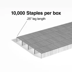 Staples|TRU RED ™ Premium Staples, 1/4" Leg Length, 10000 Staples/Box (TR58089)