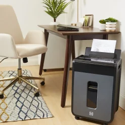 TRU RED ™ 100-Sheet Micro-Cut Autofeed Commercial Shredder (TR-NMC100AFA)