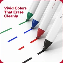 Markers|TRU RED ™ Tank Dry Erase Markers, Chisel Tip, Black, 12/Pack (TR61440-CC)