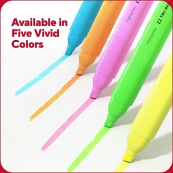 Highlighters|TRU RED ™ Tank Highlighter with Grip, Chisel Tip, Assorted, 12/Pack (TR54585)